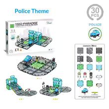 New Magnetic Building Blocks, Strong Magnetic Electric Rail Vehicle Planning, Urban Traffic Structures, Colored Window Series, Magnetic