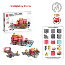 New Magnetic Building Blocks, Strong Magnetic Electric Rail Vehicle Planning, Urban Traffic Structures, Colored Window Series, Magnetic