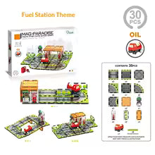 New Magnetic Building Blocks, Strong Magnetic Electric Rail Vehicle Planning, Urban Traffic Structures, Colored Window Series, Magnetic