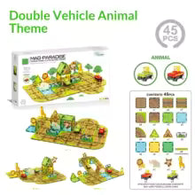 New Magnetic Building Blocks, Strong Magnetic Electric Rail Vehicle Planning, Urban Traffic Structures, Colored Window Series, Magnetic
