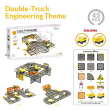 New Magnetic Building Blocks, Strong Magnetic Electric Rail Vehicle Planning, Urban Traffic Structures, Colored Window Series, Magnetic