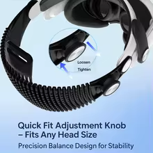 Lightweight Breathable Headband for Meta Quest 3S, Adjustable Replacement Headband, Meta Quest 3, Quest 3S VR Accessories