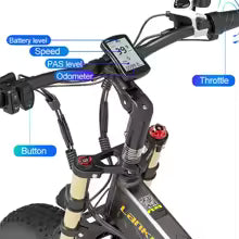 Lankeleisi X3000PLUS 20-inch Folding Electric Bicycle Snow Mountain Bike with 17.5Ah Lithium Battery, 1000W Rear Hub Brushless Motor, and LCD Display.