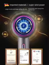 220V Turbo Ionic Hair Dryer A for Home Salon with High Power and Fast Drying Cold and Hot Air Flow Technology