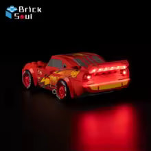 Lego Lightning McQueen 77255 Model DIY Toy Set LED Light Kit Building Blocks Not Included.