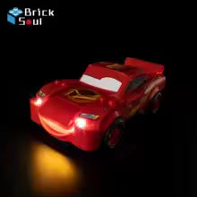 Lego Lightning McQueen 77255 Model DIY Toy Set LED Light Kit Building Blocks Not Included.