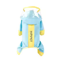 Dog Reflective Color Blocking Durable Raincoat Waterproof Pet Outdoor Windproof Supplies for Small to Medium Dogs Jumpsuits Dog Clothes