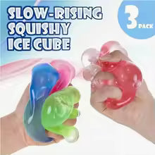Soft Maltose Cube Clear Ice Block Squeeze Ball Slow Return Stress Relief Anxiety Reducer Toy