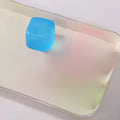 Soft Maltose Cube Clear Ice Block Squeeze Ball Slow Return Stress Relief Anxiety Reducer Toy