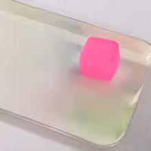 Soft Maltose Cube Clear Ice Block Squeeze Ball Slow Return Stress Relief Anxiety Reducer Toy