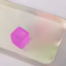 Soft Maltose Cube Clear Ice Block Squeeze Ball Slow Return Stress Relief Anxiety Reducer Toy