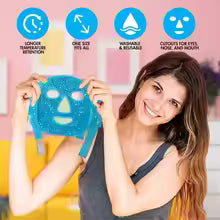 Anti-Wrinkle, Anti-Fatigue, Skin Firming Spa Hot and Cold Therapy Ice Pack Cooling Massage Ice Gel Face Mask