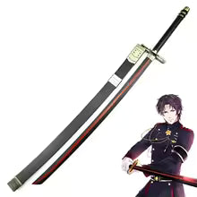 103cm Cosplay Seraph of The End Ferid Guren Ichinose Weapons Japanese Samurai Wooden Sword Costume Party Anime Expo Show Accessories