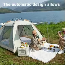 Outdoor travel camping tent, automatic quick-opening tent, portable, rainproof, sunproof tent, fishing, hiking, sun shelter.